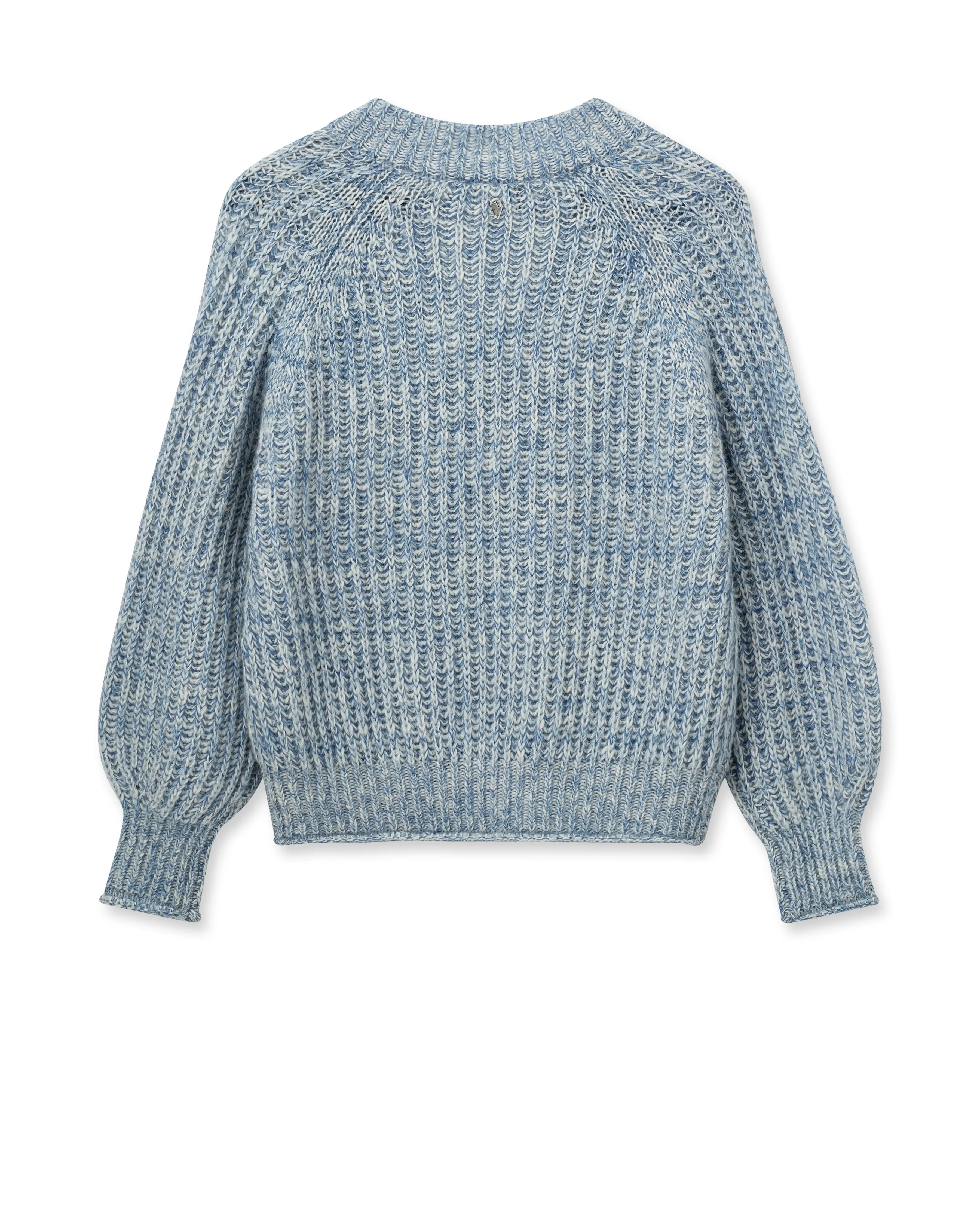 Mos Mosh Jaylin V Neck Jumper-Set Sail-165850