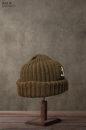 Ribbed Beanie - Dark Green
