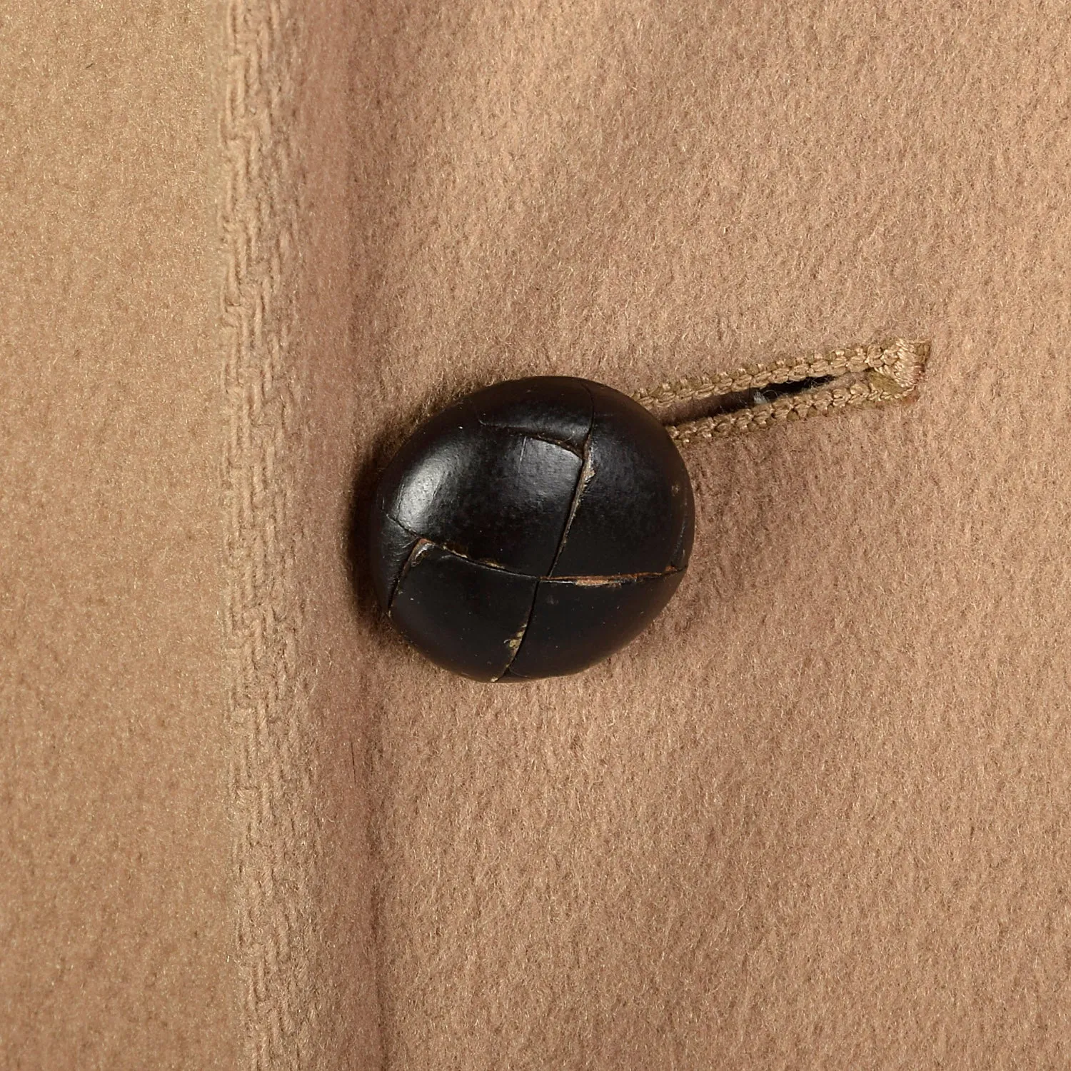 Small 1970s Men's Tan Fur Lined Overcoat