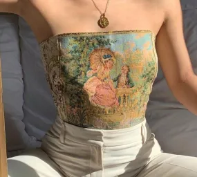 Strapless Top | Multi Purpose Tube Top | Slim Open Back Vest | Party Club Wear Tank Top | Printed Off-Shoulder Tube Tops | Sexy Backless Top
