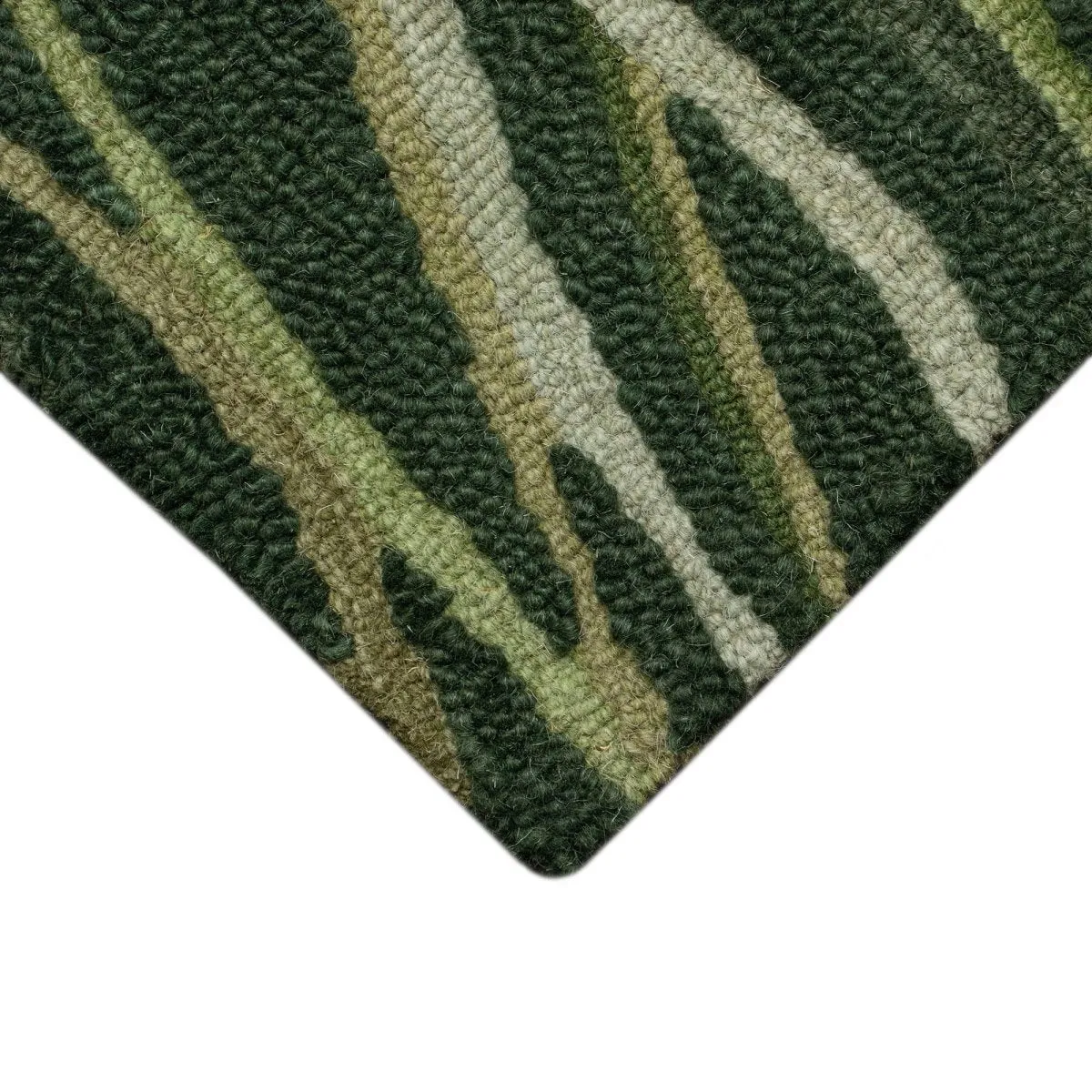 Trans-Ocean HORIZON Indoor Hand Tufted Wool Comfortable Areaa Rug  - Moss