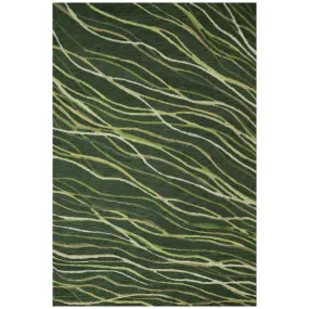 Trans-Ocean HORIZON Indoor Hand Tufted Wool Comfortable Areaa Rug  - Moss