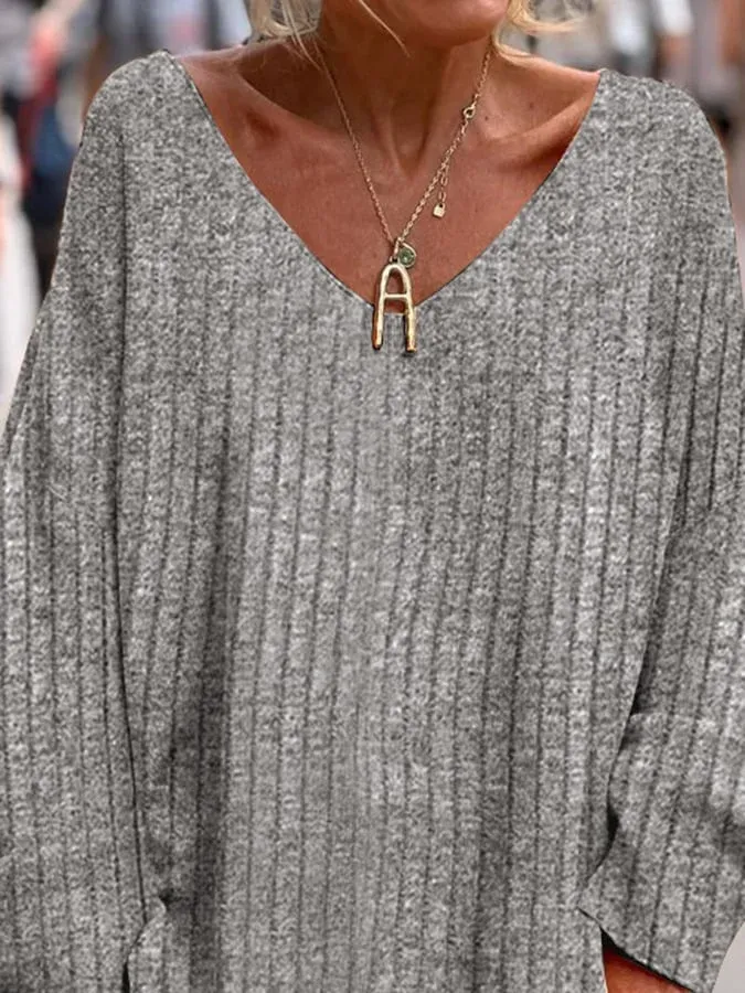 Women's Lightweight Grey Jacquard Knitted Jumper | Ideal for Autumn/Winter